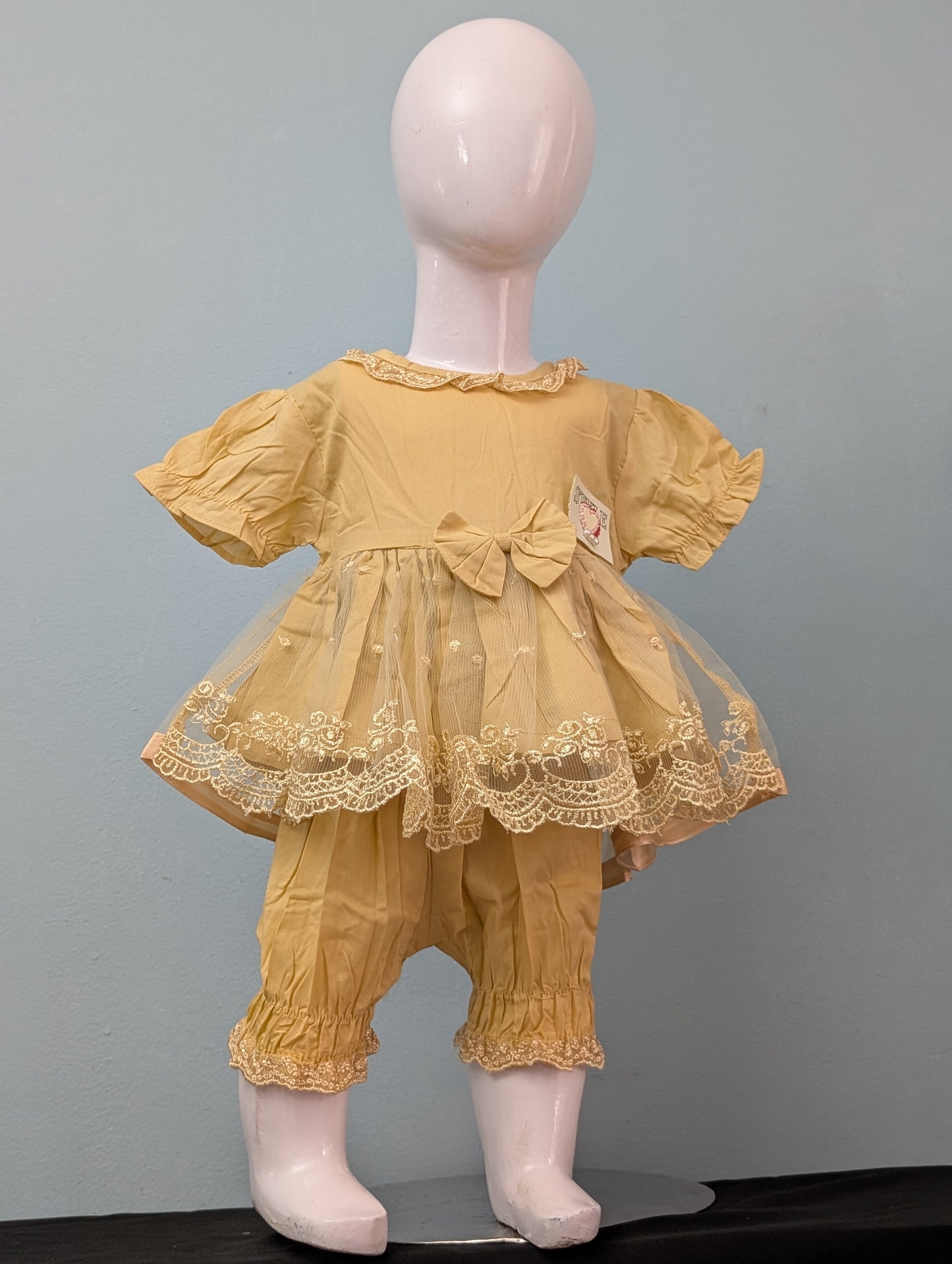 Infant lawn stylish frock with matching pyajama