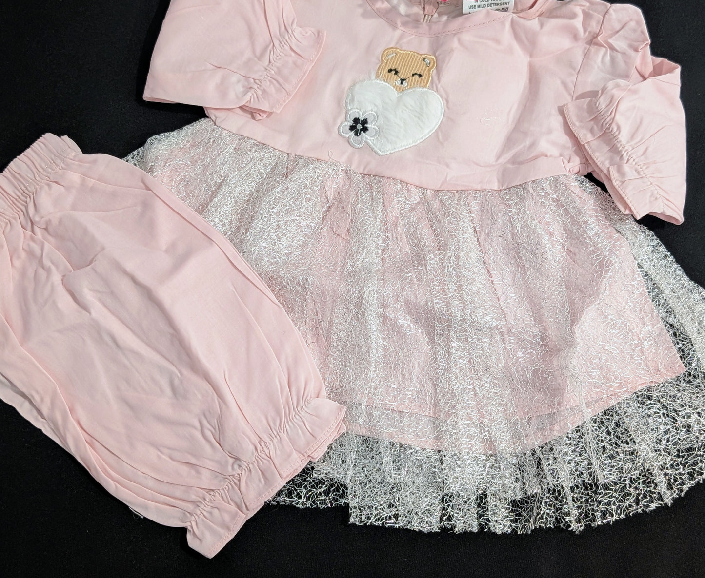 Baby girl cotton fancy frock and pajama sets