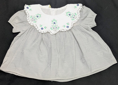 Stylish cotton embroidered frock and pajama sets for baby girls