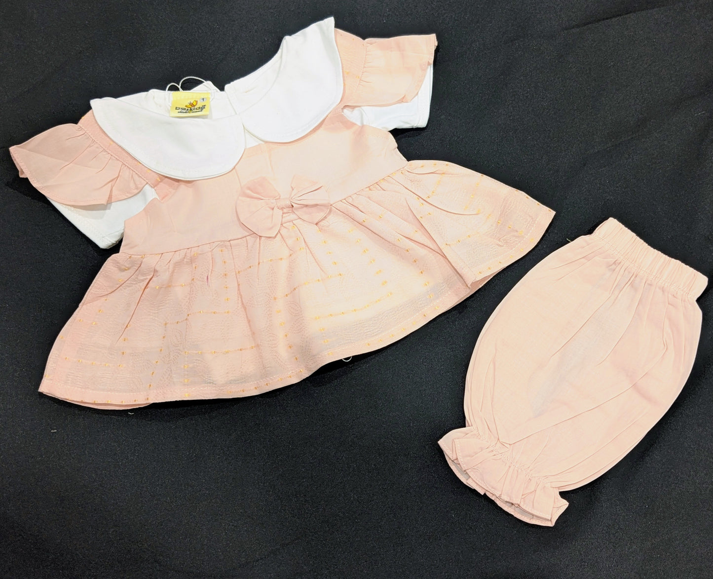 Baby girl cotton frocks and pant sets with inner