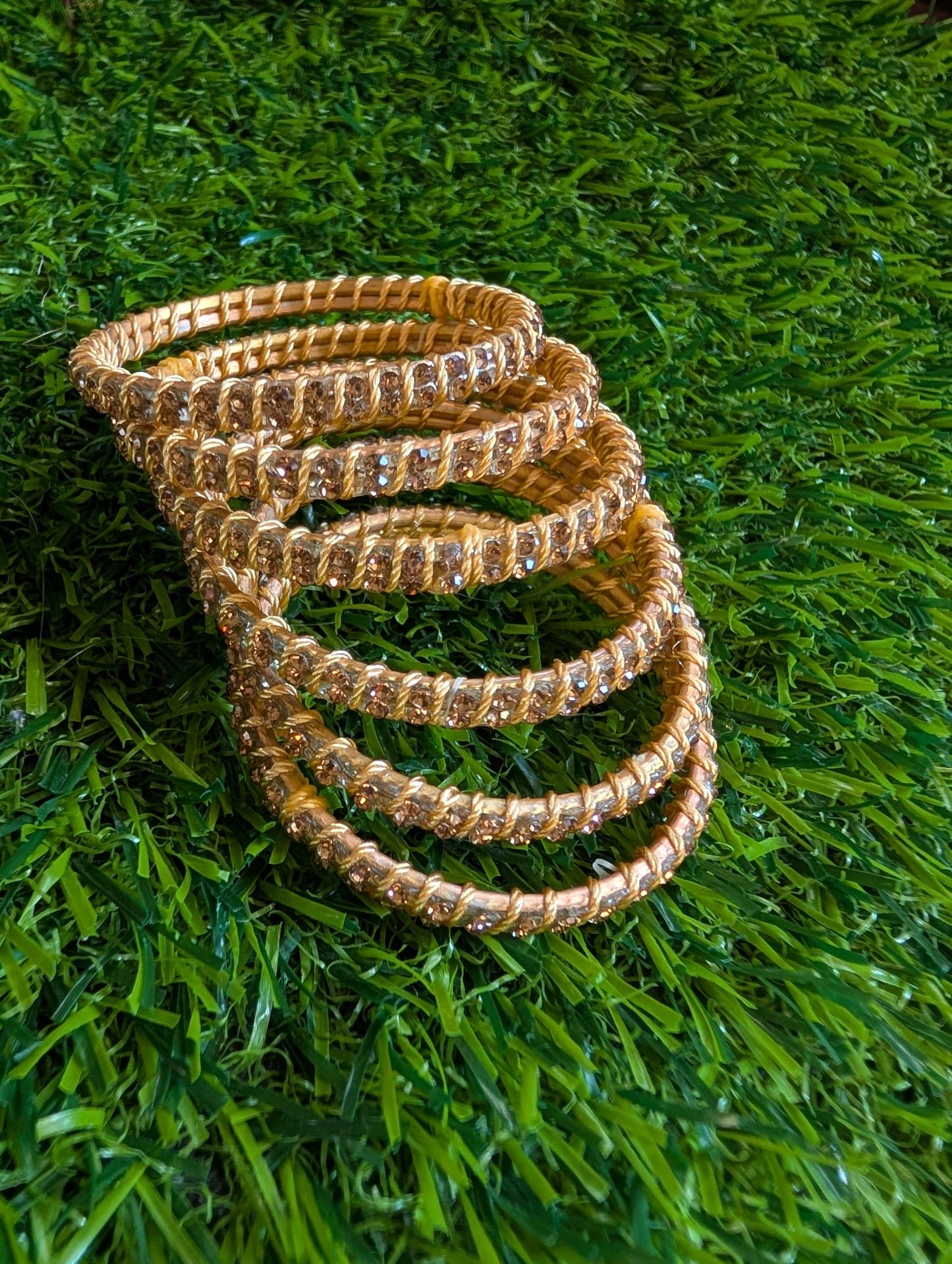 Golden  thread bangles