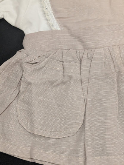 Stylish embroidered frocks for kids, with pants