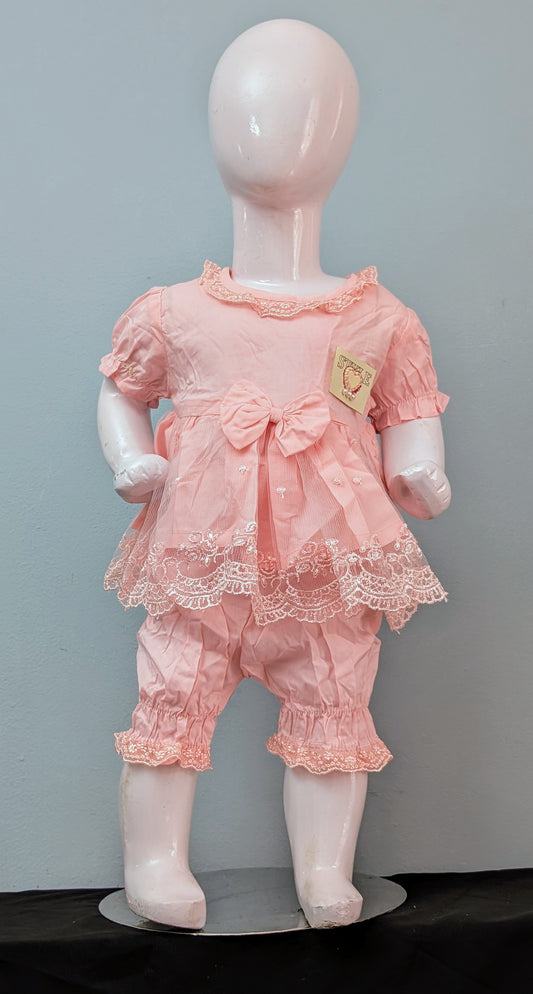 Infant lawn frock with matching trouser